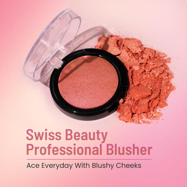 Swiss Beauty Professional Blusher with highly blendable shades | Pigmented Blusher for a Natural Flush | Shade-12, 6gm|